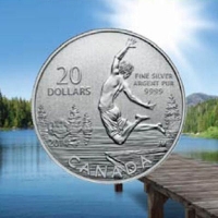 Kanada - 20 CAD $20 for $20 Sommer 2014 - 1/4 Oz Silber
