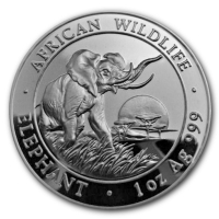 Somalia - African Wildlife Elefant 2009 - 1 Oz Silber