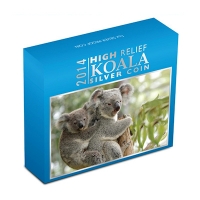 Australien - 1 AUD Koala 2014 - 1 Oz Silber HighRelief