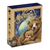 Tuvalu - 0,5 TVD Mothers Love Brown Bear - 1/2 Oz Silber