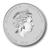 Australien - 1 AUD Lunar II Ziege 2015 - 1 Oz Silber