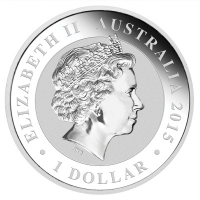 Australien 1 AUD Kookaburra 2015 1 Oz Silber Rückseite