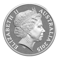 Australien - 1 AUD Krokodil Serie Agro Jr. 2015 - 1 Oz Silber Blister