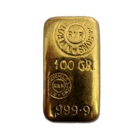 100g Goldbarren Gegossen Rothschild
