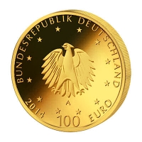 Deutschland 100 EUR Kloster Lorsch 2014 1/2 Oz Gold Rückseite