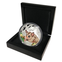 Tuvalu - 1 TVD Endangered Gleithörnchenbeutler 2015 - 1 Oz Silber