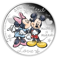 Neuseeland - 2 NZD Disney Crazy in Love 2015 - 1 Oz Silber