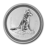 Australien 1 AUD Lunar I Hund 2006 1 Oz Silber