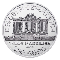 Österreich 1,5 EUR Wiener Philharmoniker 2015 1 Oz Silber Rückseite