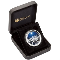 Australien - 1 AUD Dinos Leaellynasaura - 1 Oz Silber PP Color