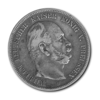 Deutsches Kaiserreich - 5 Mark Wilhelm I. Preussen - 25g Silber