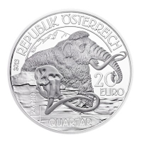Österreich - 20 EUR Lebendige Urzeit Quartär - 18g Silber PP