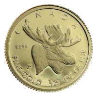 Kanada - 0.5 CAD Elch 2004 - 1/25 Oz Gold PP