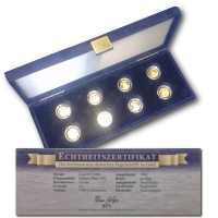 Nord-Korea - 80 WON Deutsche Segelschiffe 2008 - 8*1g Gold Komplettset