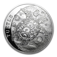 Niue - 2 NZD Turtle 2015 - 1 Oz Silber