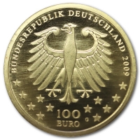 Deutschland 100 Euro Trier 1/2 Oz Feingold Rückseite