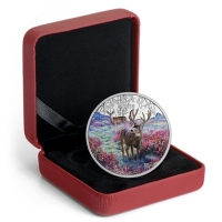 Kanada - 20 CAD Hirsch 2015 - 1 Oz Silber Color