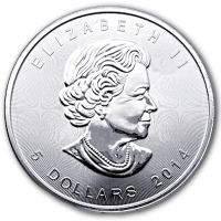 Kanada 5 CAD Maple Leaf (Diverse) 1 Oz Silber Rückseite