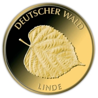 Deutschland - 20 EURO  Deutscher Wald Linde 2015 - 1/8 Oz Gold