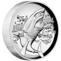 Australien - 1 AUD Great White Shark 2015 - 1 Oz Silber HighRelief