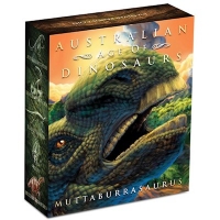 Australien - 1 AUD Dinos Muttaburrasaurus - 1 Oz Silber PP Color