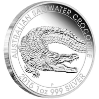 Australien - 1 AUD Salzwasser Krokodil 2015 - 1 Oz Silber Proof
