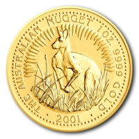 Australien - 100 AUD Knguru 2001 - 1 Oz Gold