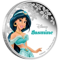 Niue - 2 NZD Disney Jasmin 2015 - 1 Oz Silber