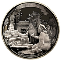 Niue - 5 NZD Journeys of Discovery Marco Polo 2015 - 2 Oz Silber