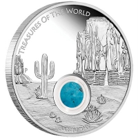 Australien - 1 AUD Treasures of the World North America 2015 - 1 Oz Silber