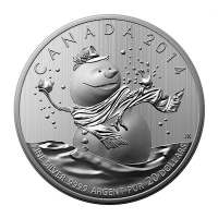 Kanada - 20 CAD $20 for $20 Schneemann 2014 - 1/4 Oz Silber