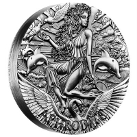 Tuvalu 2 TVD Goddesses of Olympus Aphrodite 2015 2 Oz Silber
