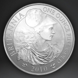 Großbritannien - 2 GBP Britannia 2010 - 1 Oz Silber
