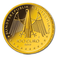 Deutschland - 100 EUR Oberes Mittelrhein Tal 2015 - 1/2 Oz Gold