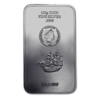 Cook Island - 5 CID Münzbarren Bounty 2015 - 100g Silber