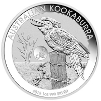 Australien 1 AUD Kookaburra 2016 Privy Affe 1 Oz Silber
