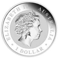 Australien 1 AUD Kookaburra 2016 Privy Affe 1 Oz Silber Rückseite