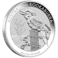 Australien 10 AUD Kookaburra 2016 10 Oz Silber