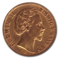 Deutsches Reich 10 Mark Ludwig II 3,58g Gold