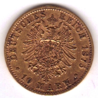 Deutsches Reich - 10 Mark Ludwig II - 3,58g Gold