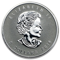 Kanada 5 CAD Maple Leaf 2016 1 Oz Silber Privy Panda Rückseite