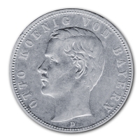 Deutsches Kaiserreich - 5 Mark Otto König von Bayern - 25g Silber