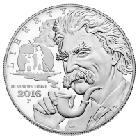 USA - 1 USD Mark Twain 2016 - Silber Proof