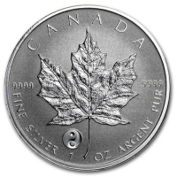 Kanada - 5 CAD Maple Leaf 2016 - 1 Oz Silber Privy Yin Yang