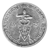 Deutsches Reich - 3 Mark Jahrtausendfeier der Rheinlande 1925 - Silbermnze