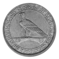 Deutsches Reich 3 Mark Rheinlandräumung 1930 Silbermünze