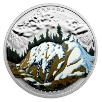 Kanada - 20 CAD Landschaftsillusion Bergziege - 1 Oz Silber