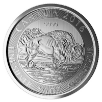 Kanada - 8 CAD Bison 2016 - 1,25 Oz Silber