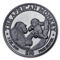 Somalia - The African Monkey 1999 - 1 Oz Silber