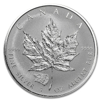 Kanada - 5 CAD Maple Leaf 2016 - 1 Oz Silber Privy Grizzly
